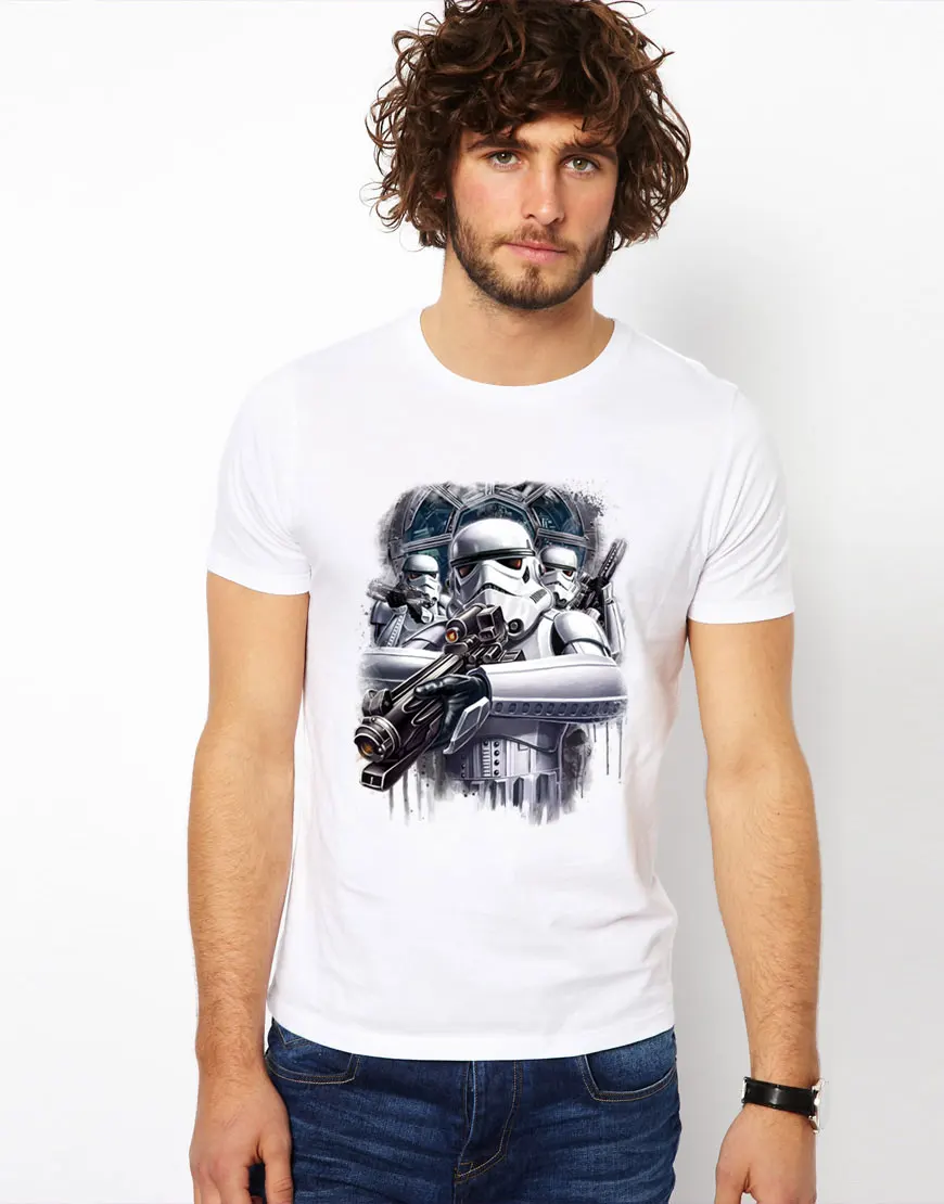 2016 New Fashion Summer Style Brand star war T shirts Darth Vader T shirts Men font