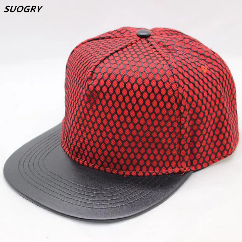 

SUOGRY 2016 Men Solid Casual Sun Bone Male Brim Straight Snapback Chapeau Hiphop Net Cap Baseball Cap Discount 6 Colors