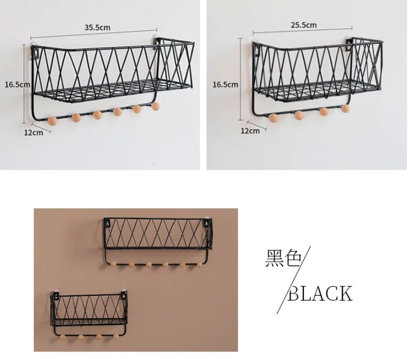 Европейский Металлические Кованые украшения дома полки практичный стеллаж для хранения стене висит твердая древесина крюк гостиная поставки