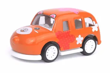 

1PCS Pull Back Cartoon Car Toys Racing Car Model Mini Bus fairy anime figure Truck Baby Kids Toys For Children Boys Girls