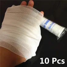 Wholesale 10 Pcs/lot Laster Bandages Medical Grade Sterile First Aid Wound Care Cotton Ply Stretched Gauze Bandage Rolls Emergency Kits Wholesale 10 Pcs/lot Laster Bandages Medical Grade Sterile First Aid Wound Care Cotton Ply Stretched Gauze Bandage Rolls Emergency Kits