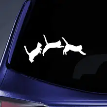 Bargain Max Decals - Jumping Cats Kittens Love Sticker Decal Notebook Car Laptop 6 (White)