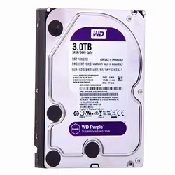 WD фиолетовый 3 ТБ SATA 6,0 ГБ/сек. 3,5 "жесткий диск для видеонаблюдения камера AHD DVR IP NVR WD30EJRX