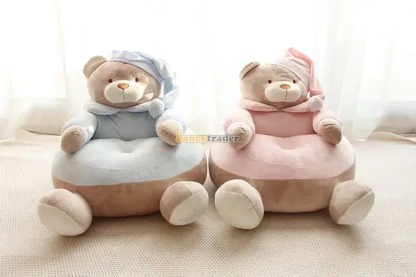 Fancytrader 1 pc Big Lovely Stuffed Soft Plush Bear Sofa Tatami Bears Chair Cushion for Kids Free Shipping