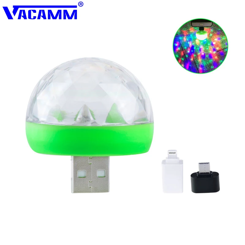 Светодиодный сценический мини светильник Vacamm 5 в постоянного тока 3 Вт USB