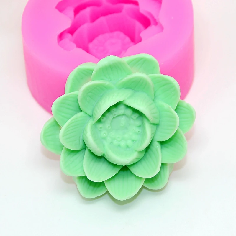 83 Moule à Savon De Style Chinois En Forme De Fleur De Lotus Moule Resinclaychocolatecandysiliconecake Outils De Décoration De Gâteau Fondant In