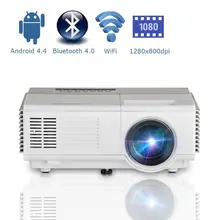 CAIWEI Smart Portable Mini LED Projector Android Wifi Home Cinema Video Beamer Mobile Proyector HD Bluetooth Wireless Sync