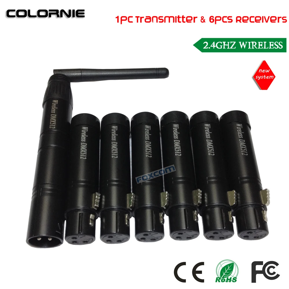 _ Бесплатная доставка 7 шт. фонарь/контроллер DMX512 беспроводной передатчик Wi-Fi |