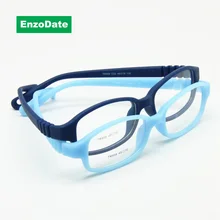 Детские оптические очки, оправа с ремешком, размер 49, без винта, гибкие очки для девочек и мальчиков, цельные детские очки со шнуром