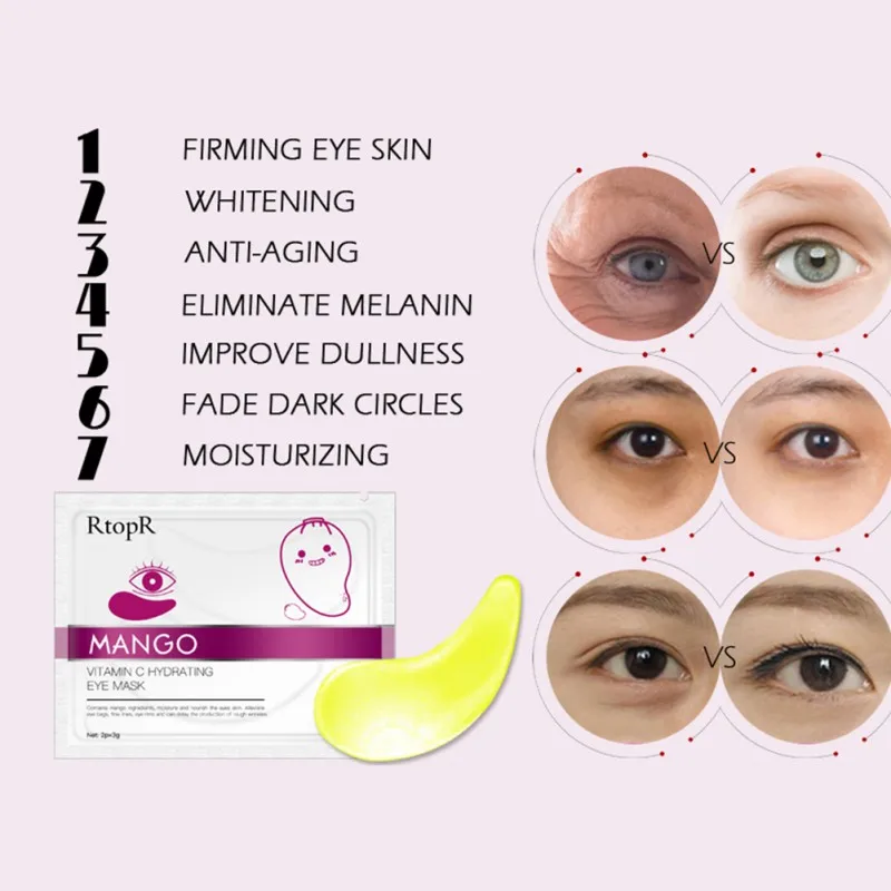 Women Hydrating Eye Mask Reduce Dark Circles Under Eyes Care Wrinkles