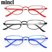 Sunglasssesmincl/плоский Топ половина Рамки Овальные очки для чтения для женщин дальнозоркость диоптрия чтения очки с коробкой+ 1,0 NX