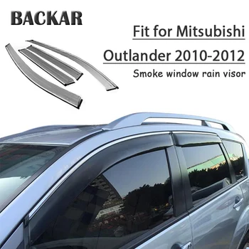 

Backar 4pcs Auto Car Windows Rain Wind Sun Shield Deflector Visor Trim For Mitsubishi Outlander 2010 2011 2012 Accessories