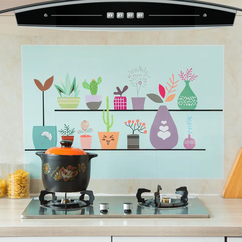 Hood High temperature Resistance Sticker Kitchen Wall Stickers Oilproof