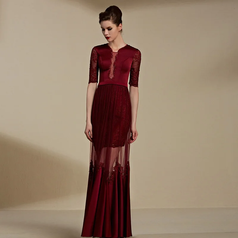 Coniefox durchsichtig netz kleid sexy roten glitzer satin prom kleider  82081|prom dresses|see through prom dressessatin prom dress - AliExpress