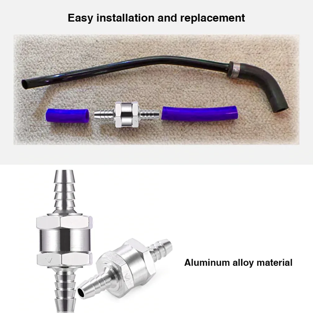 1 шт. односторонний обратный клапан из алюминиевого сплава, карбюратор для морских автомобильных караванов/RV 6 мм/8 мм/10 мм/12 мм