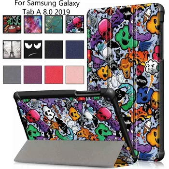 

Leather Case For Samsung Galaxy Tab A 8.0 2019 With S Pen Folding Stand Tablet Cover For Samsung Tab A 8 2019 SM-P200 P205 Case