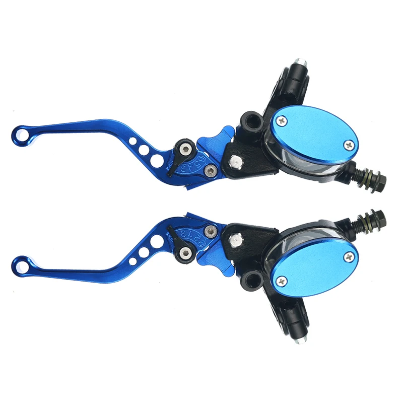 

Blue 7/8" 22mm Universal Motorcycle Master Cylinder Reservoir Hydraulic Brake Clutch Lever Double Pot For Scooter/Dirt Bike