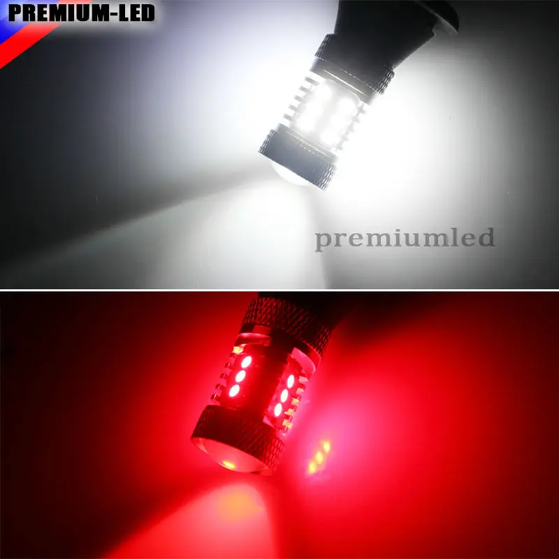 IJDM 31 SMD белый/красный двойной цвет 1156 S25 7506 светодиодный Сменные лампы для