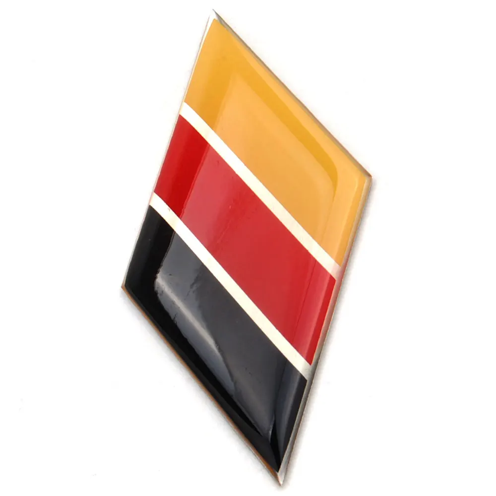 Алюминиевый флаг Германии боковой задний эмблема значок наклейка подходит для BENZ BMW VW MK7 Golf CC GTI Jetta автомобиль Стайлинг Декор Аксессуары