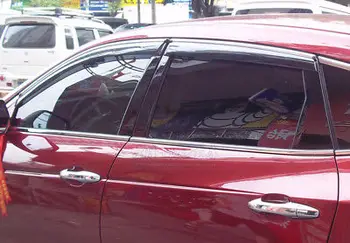 

Window Visor Vent Shades Sun Rain Guard 4pcs For Honda Crosstour 2010 - 2013