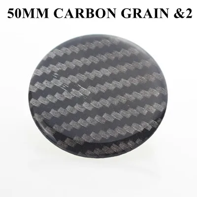 Без рисунка Наклейка 45/50/56,5/64,5 мм без логотипа колеса центр Hubcaps серебро/черный/красный/углеродное волокно плоское покрытие - Цвет: 50 CARBON GRAIN 2