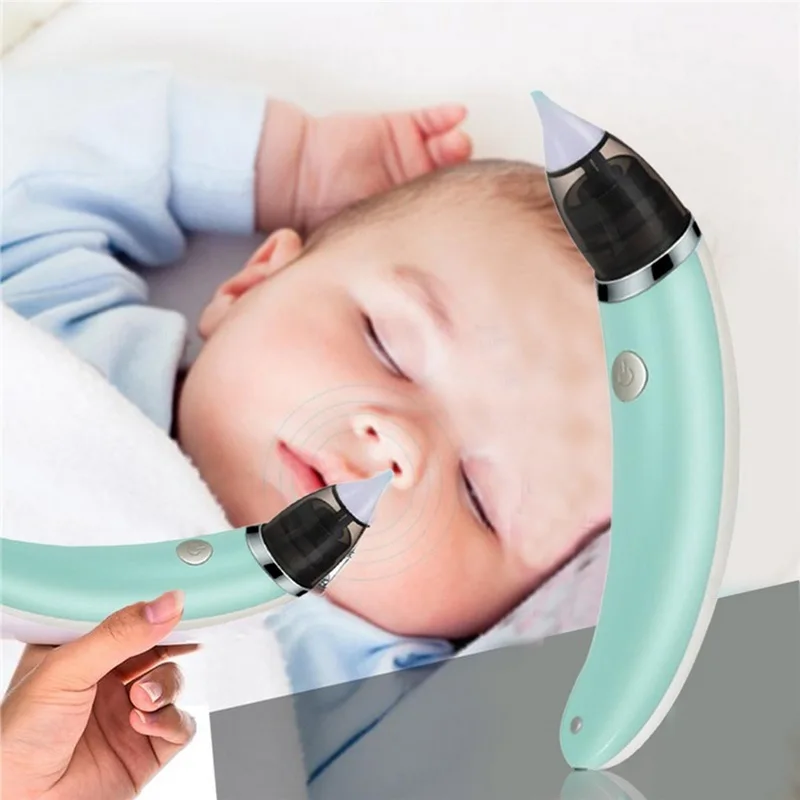 Shujin Baby носовой аспиратор Электрический Безопасный гигиенический очиститель носа с 2 размерами кончиков носа и присоской полости рта для новорожденных