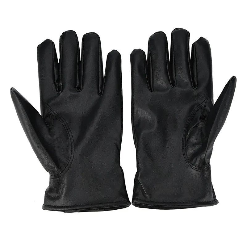  Men Fashion Warm Cashmere Leather Male Winter Gloves Driving Waterproof Hand Gloves guantes eldiven handschoenen 40FE1912