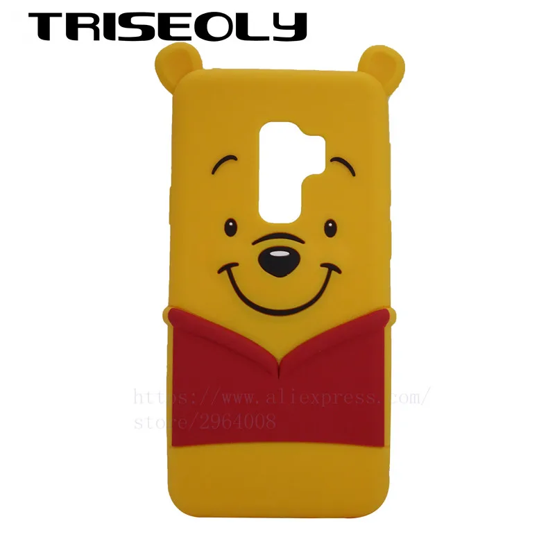TRISEOLY для samsung Galaxy S9/S9 Plus чехол 3D мультфильм милый медведь Мягкий силикон задняя