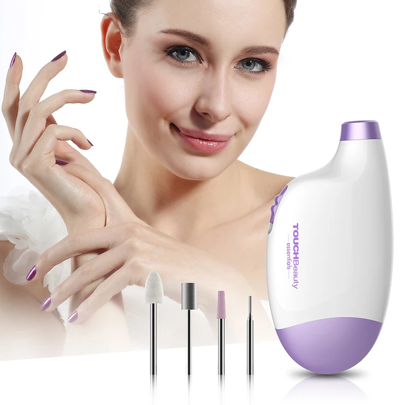 TOUCHBeauty 4 в 1 Professional Маникюр и педикюр пилка для ногтей Driller щетка триммер Набор