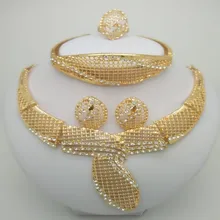 2018 Nigerian Wedding African Beads Jewelry Set Brand Woman Fashion Dubai Gold Color Jewelry Set Nigerian Wedding Bridal Bijoux 2018 fashion ethnic boho jewelry set gold color nigerian bridal wedding bijoux african beads jewellery sets parure bijoux femme
