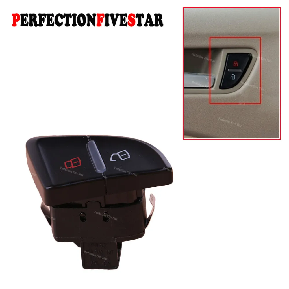 

8KD962107 For Audi A4 S4 B8 Allroad 2008 2009 2010 2011 2012 A5 S5 RS4 Front Left Central Door Lock Switch Button