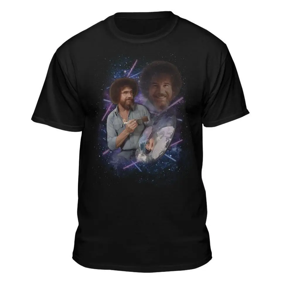 

Bob Ross 80S Photo Official Licensed T Shirt Classic Quality High T Shirt Classic Quality High T Shirt Tees Custom Jersey Top
