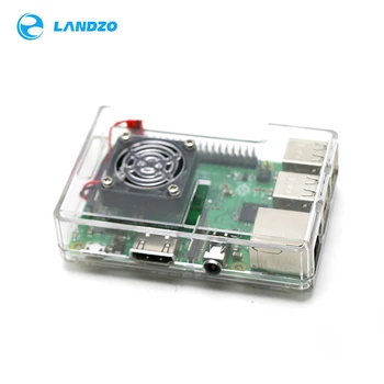 

Raspberry Pi 3 B+ ABS Case Transparent Clear Box Cover Shell + Cooling Fan compatible for Raspberry Pi 3 Model B+ / 3 /2