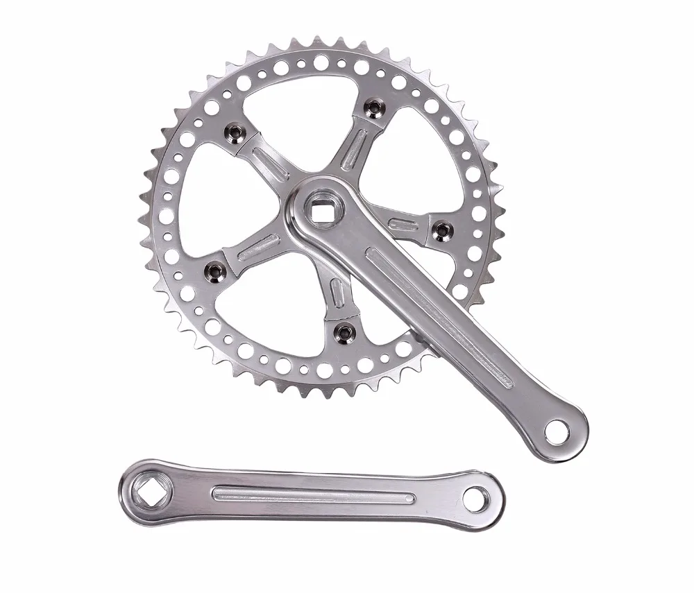 

Fixed Gear Bike Crankset CNC chainwheel 48T accessories Cranks Single Speed road Bicycle Crank set