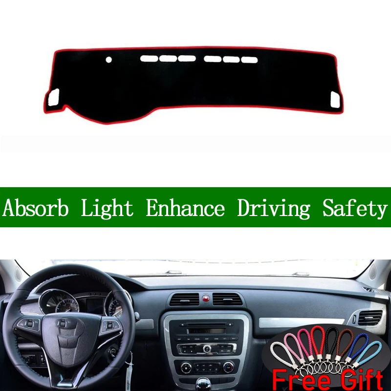 

For JAC T6 T8 2016 2017 2018 Dashboard Cover Sun Shade Non-slip Dash Mat Pad Carpet Car Stickers Interior Accessories
