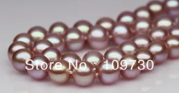 

Jewelry 001490 HUGE 18"10-11MM NATURAL SOUTH SEA GENUINE PURPLE PEARL NECKLACE 14KGP Gold Clasp