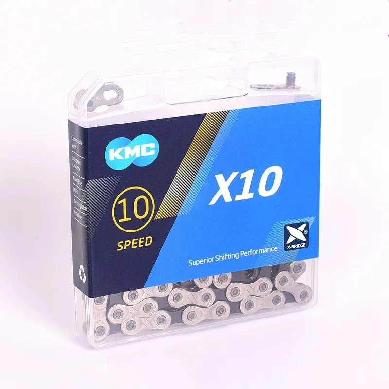 

KMC X10 Mtb Bike Chain 10 Speed 116 Link Bicycle Chain With Missing Link