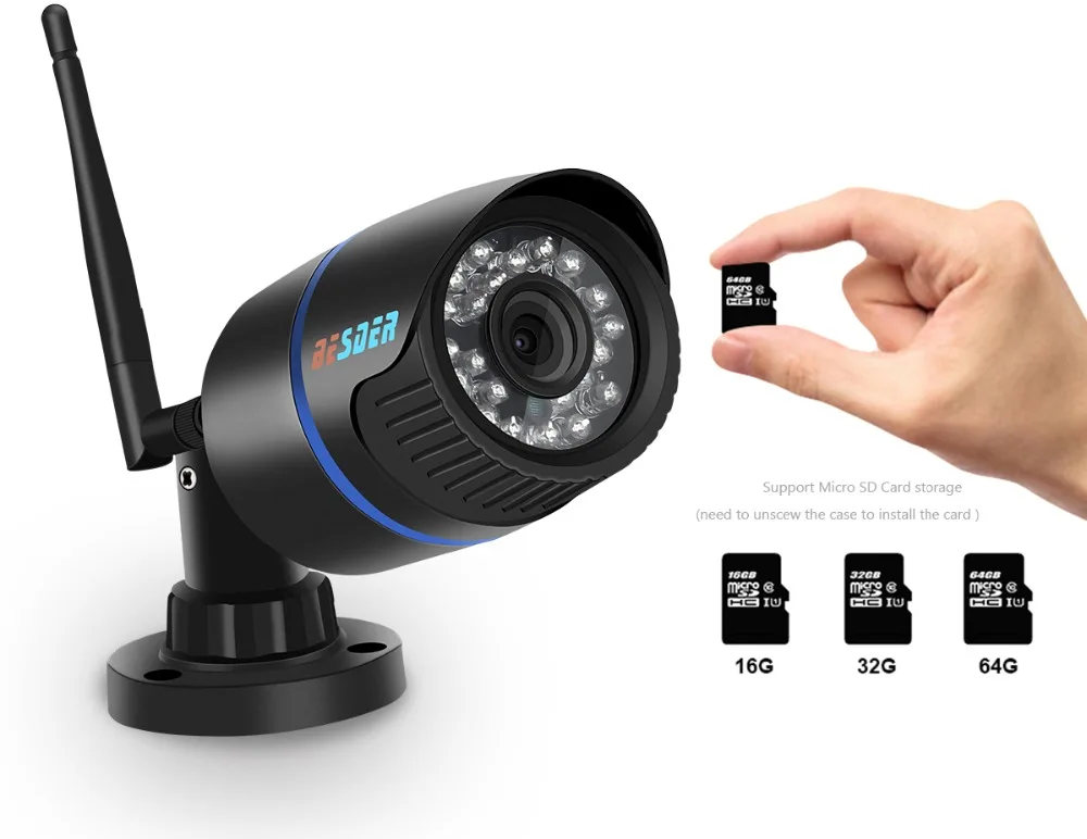 Besder CamHi Wifi уличная IP камера 1080 P/720 P Водонепроницаемая 2.0MP беспроводная камера безопасности Bullet ONVIF 20m ночное видение P2P