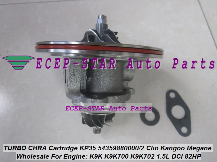 Turbo Cartridge CHRA KP35 54359880000 54359880002 For NISSAN Almera For Renault Clio Kangoo Megane K9K K9K702 1.5L