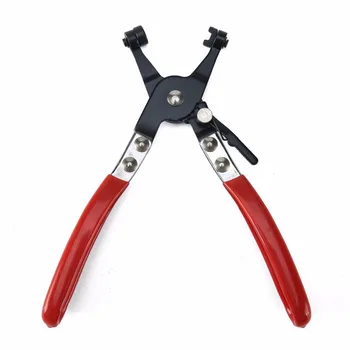 

Professional Flat Band Hose Clamp Plier Repair Tool Handle Swivel Jaw