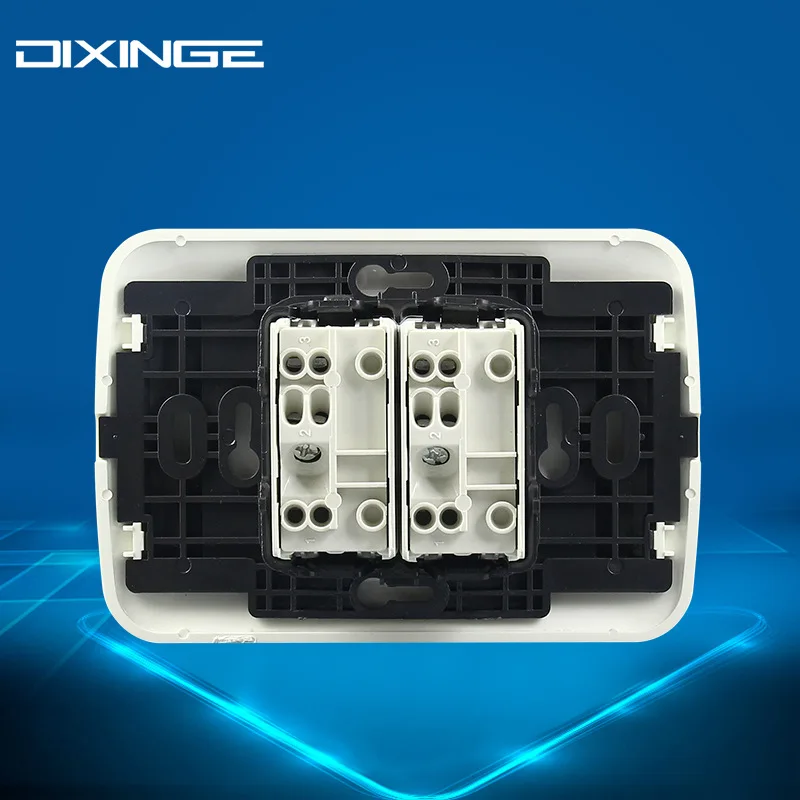 الايطالية القياسية 118mm PC لوحة الجدار التبديل ل المنزلية امدادات الطاقة 2 عصابة 1Way التبديل 250 V 10A