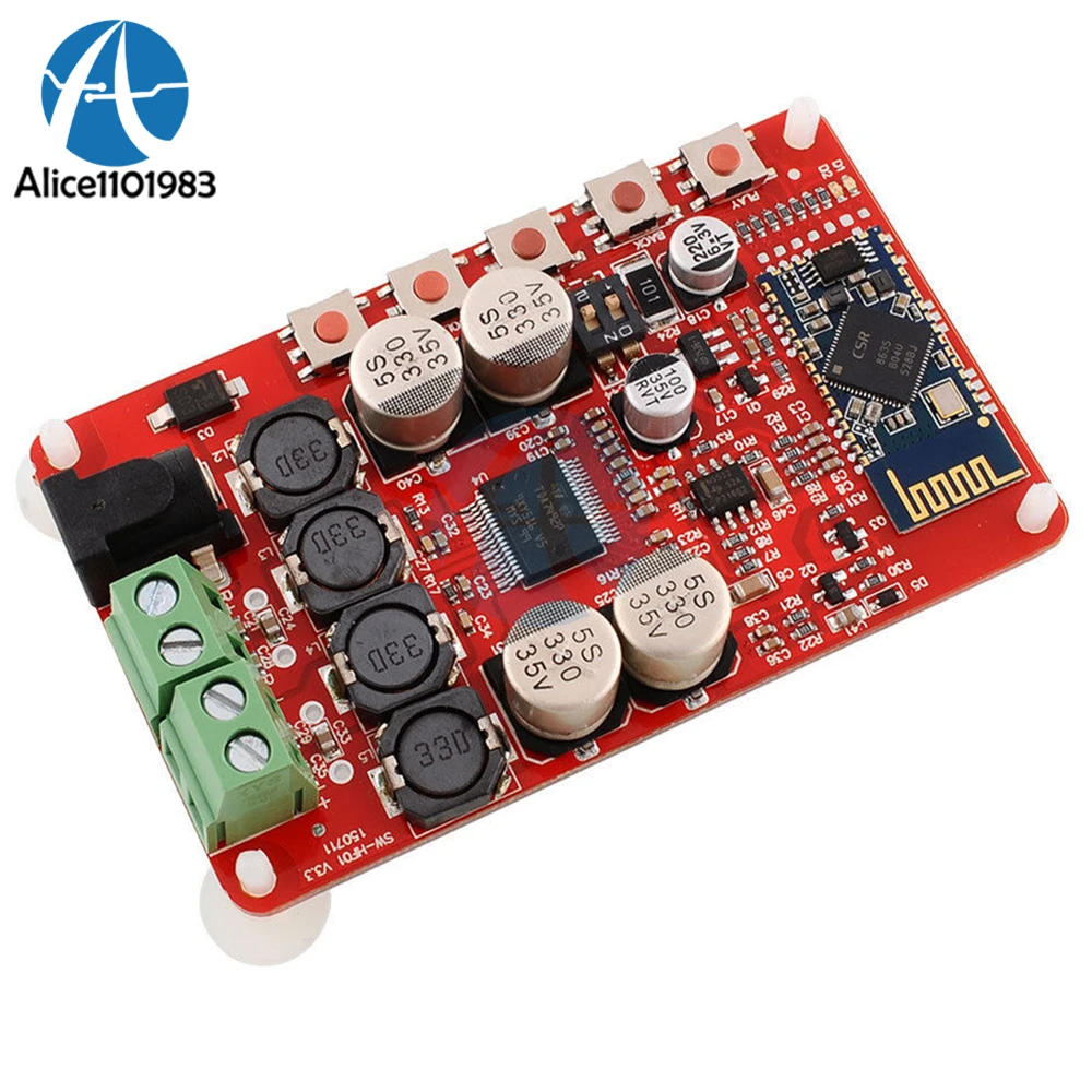Keenso TDA7492P Bluetooth Amplifier Board - 50W+50W Stereo With CSR8635 Module