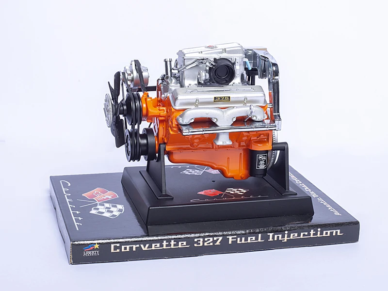 Редкий 1/6 CORVETTE 327 впрыска топлива LIBERTY Аутентичные литой модели двигателя|engine