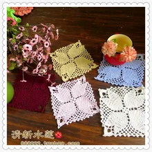 Новинка ZAKKA 15 см squre12pic/лот вязаное крючком кружево, хлопок столовые салфетки вязаный коврик квадратные американское украшение площадку каботажное судно