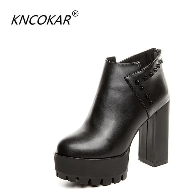 heeled waterproof boots