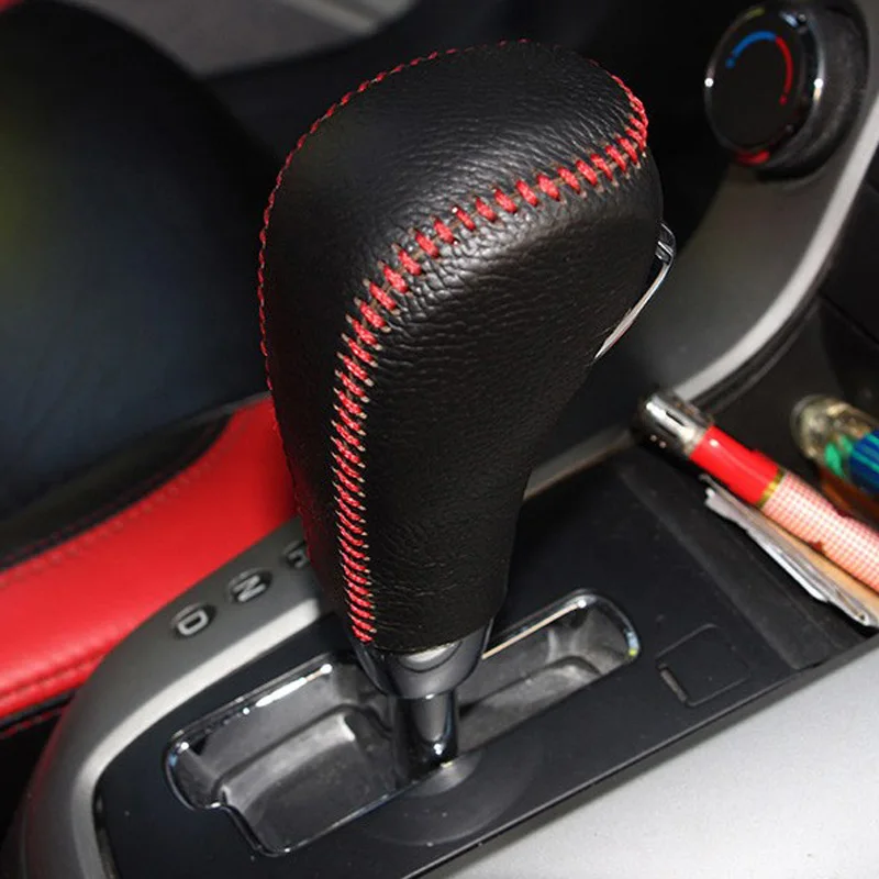 

Free Shipping High Quality Cowhide Top Layer Leather Automatic Gear Shift Collars Gear Cover For Chevrolet Cruze/CAPTIVA