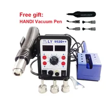 BGA 2 в 1 SMD паяльная станция LY 952D горячий воздух пистолетный паяльник утюг 110 В 220 В 700 Вт паяльная станция с всасывающая ручка для пылесоса