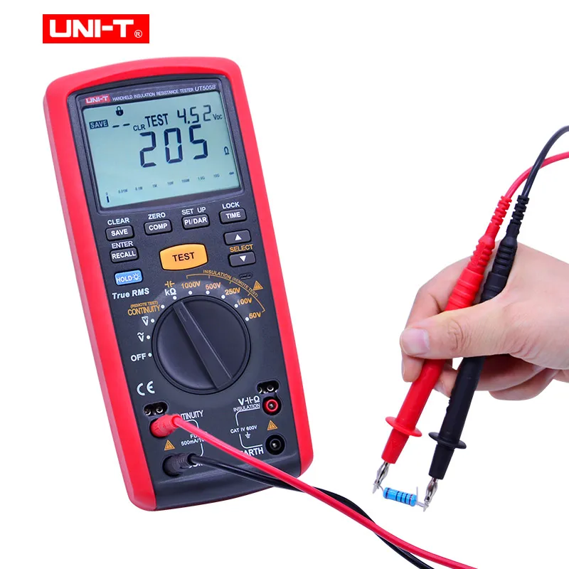 US $211.04 UNIT UT505B 200Gohm Handheld Insulation Resistance Tester True RMS Insulation Resistance Multimeter 1000V Megohmmeter