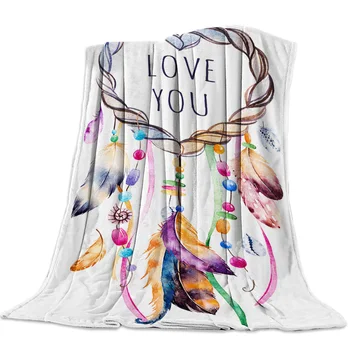 

Dream Catcher Dream Feather Appearance Throw Blanket Soft Warm Microfiber Blanket