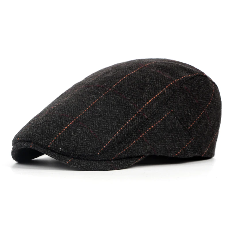 UK мужская плоская кепка берет в елочку Newsboy Bakerboy Hat Gatsby Peaky Blinders